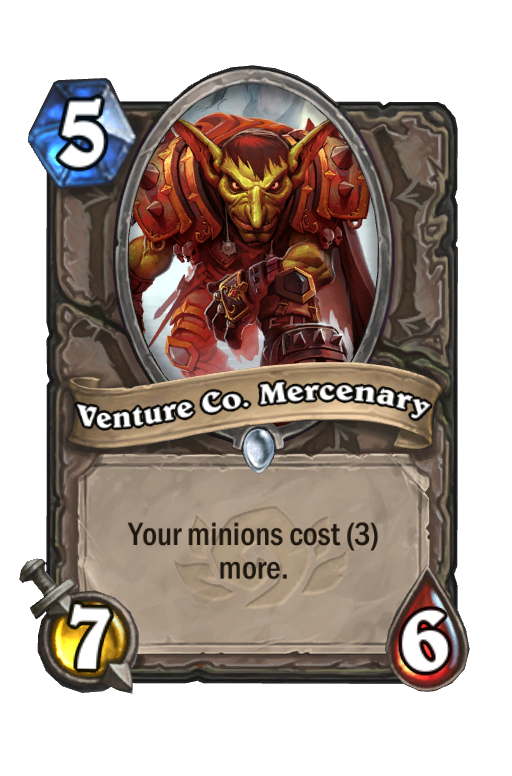 Venture Co. Mercenary Hearthstone kártya