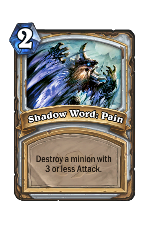 Shadow Word: Pain Hearthstone kártya