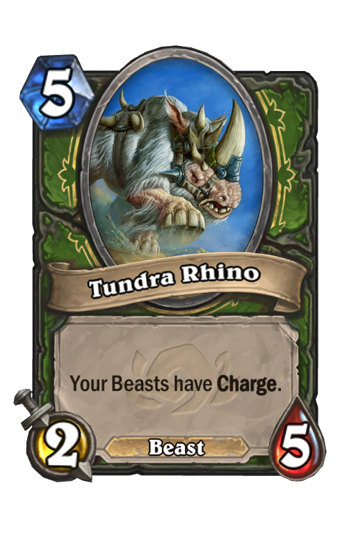 Tundra Rhino Hearthstone kártya