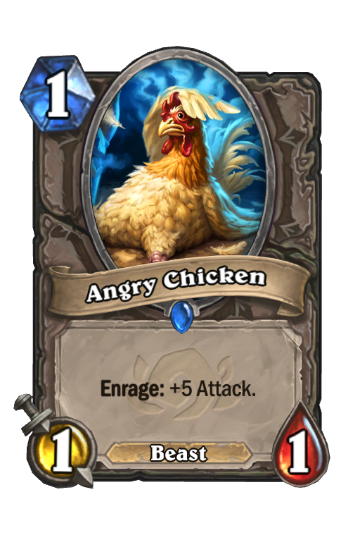 Angry Chicken Hearthstone kártya