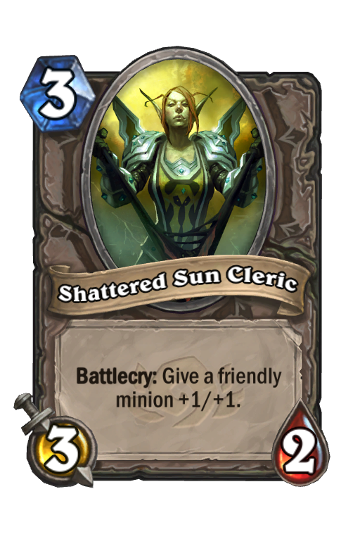 Shattered Sun Cleric Hearthstone kártya
