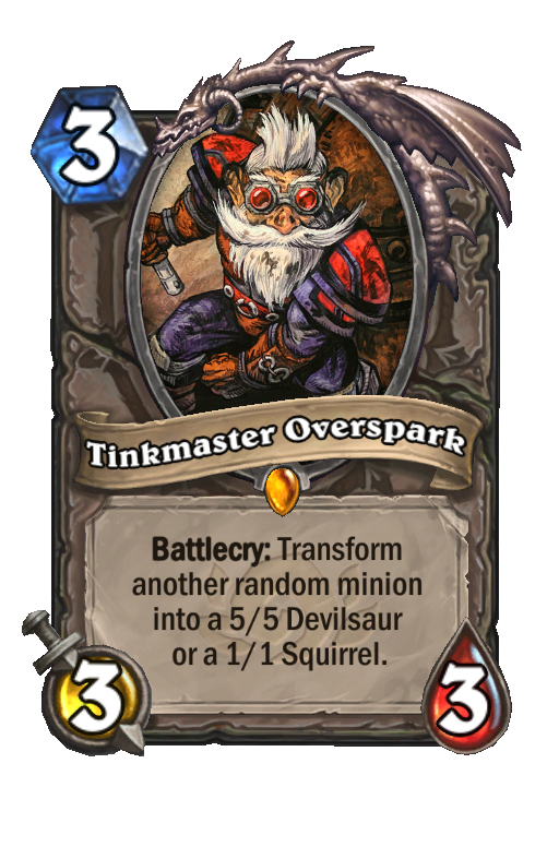 Tinkmaster Overspark Hearthstone kártya