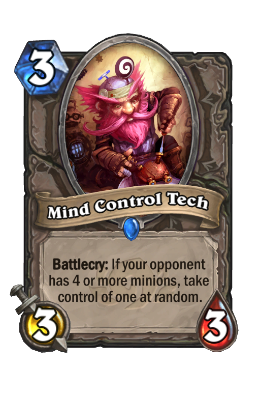 Mind Control Tech Hearthstone kártya