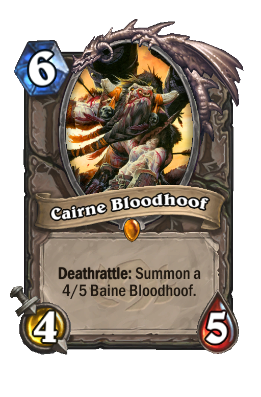Cairne Bloodhoof Hearthstone kártya