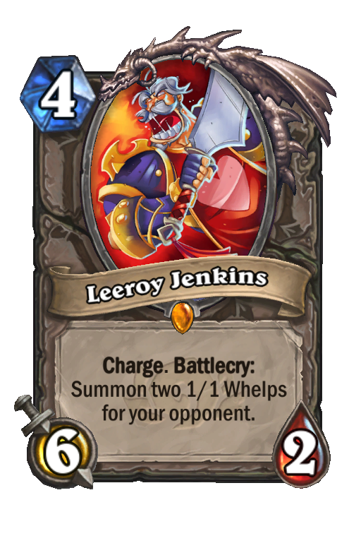 Leeroy Jenkins Hearthstone kártya