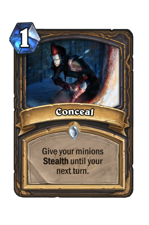 Conceal Hearthstone kártya