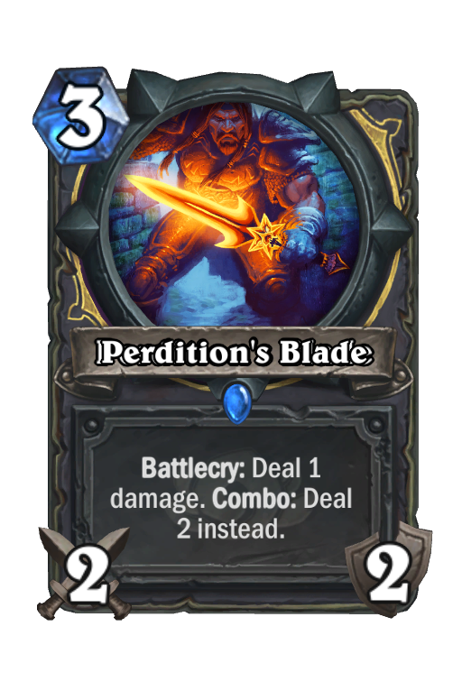 Perdition's Blade Hearthstone kártya