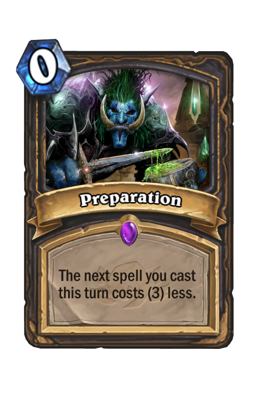 Preparation Hearthstone kártya