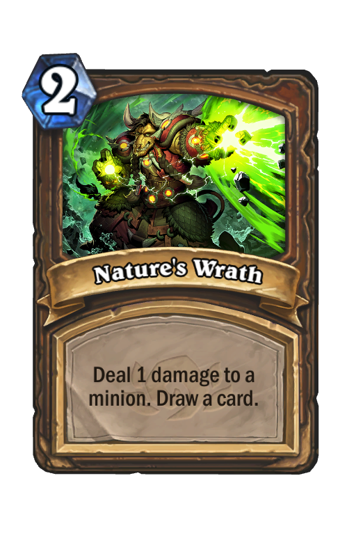 Nature's Wrath Hearthstone kártya