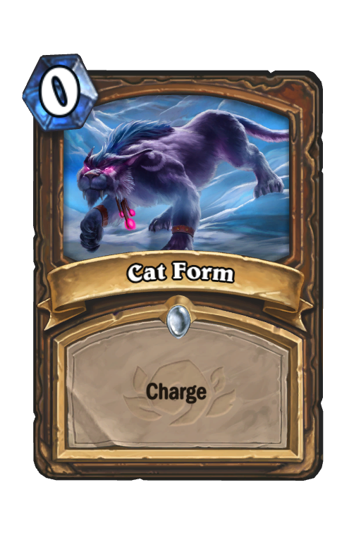 Cat Form Hearthstone kártya