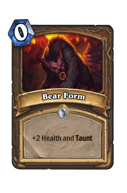 Bear Form Hearthstone kártya