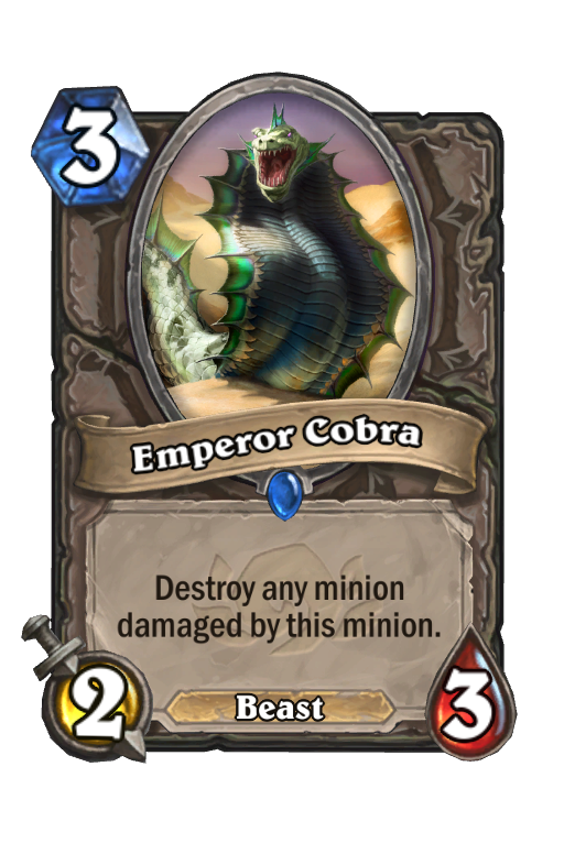 Emperor Cobra Hearthstone kártya