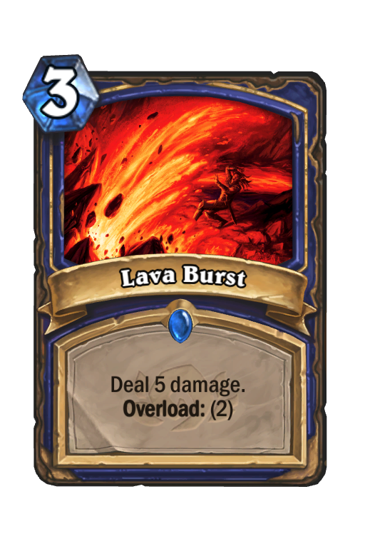 Lava Burst Hearthstone kártya