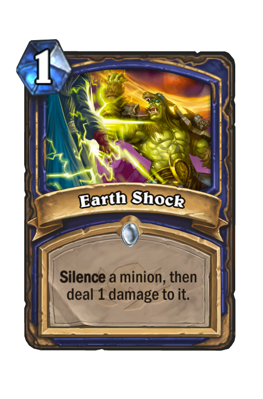Earth Shock Hearthstone kártya