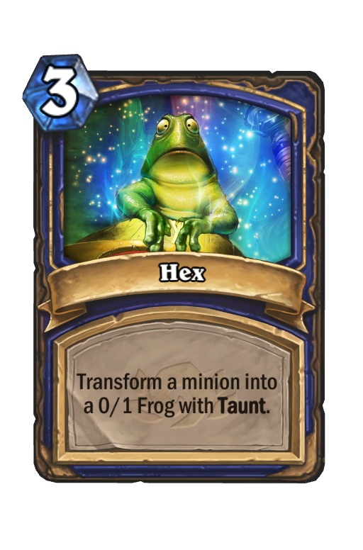 Hex Hearthstone kártya