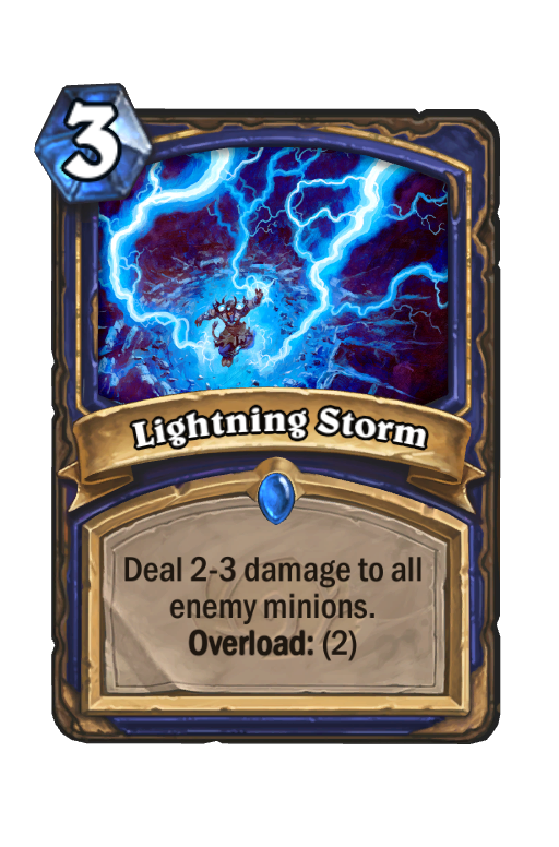 Lightning Storm Hearthstone kártya