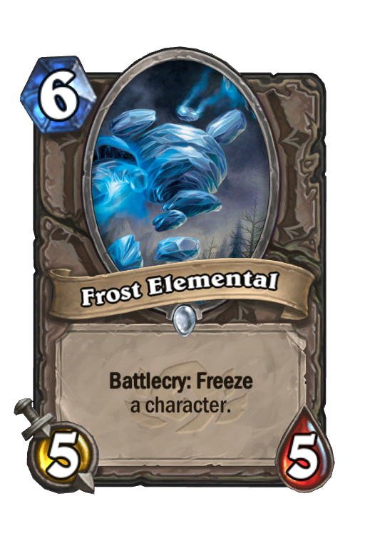 Frost Elemental Hearthstone kártya