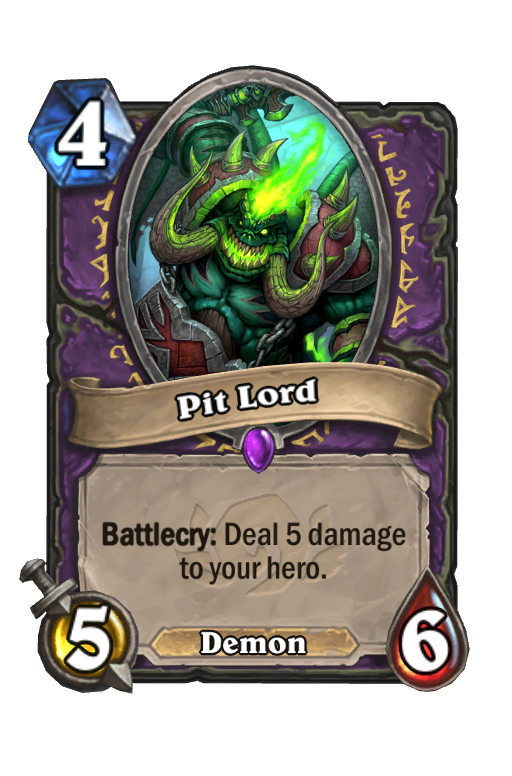 Pit Lord Hearthstone kártya