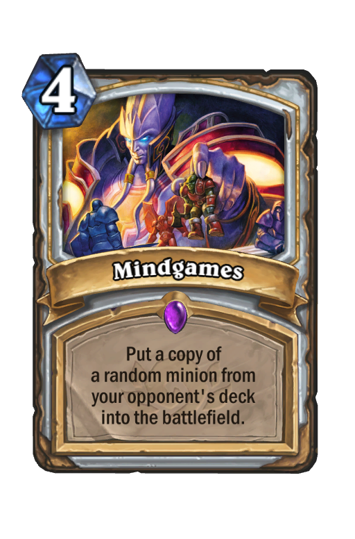 Mindgames Hearthstone kártya