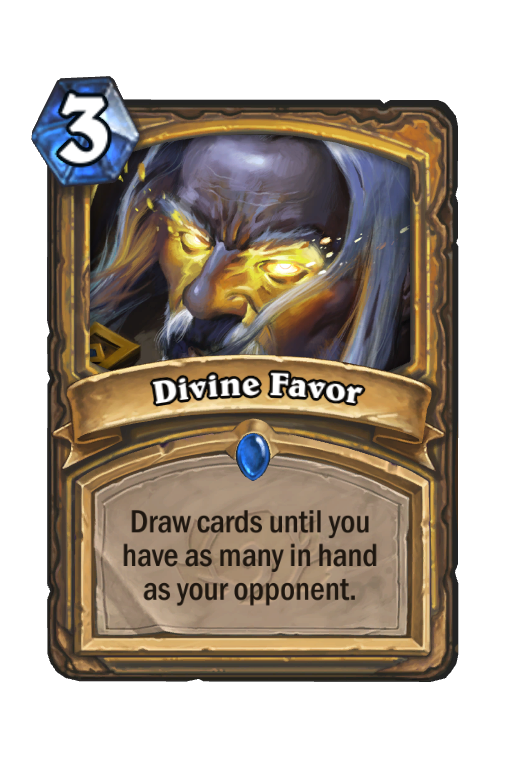 Divine Favor Hearthstone kártya