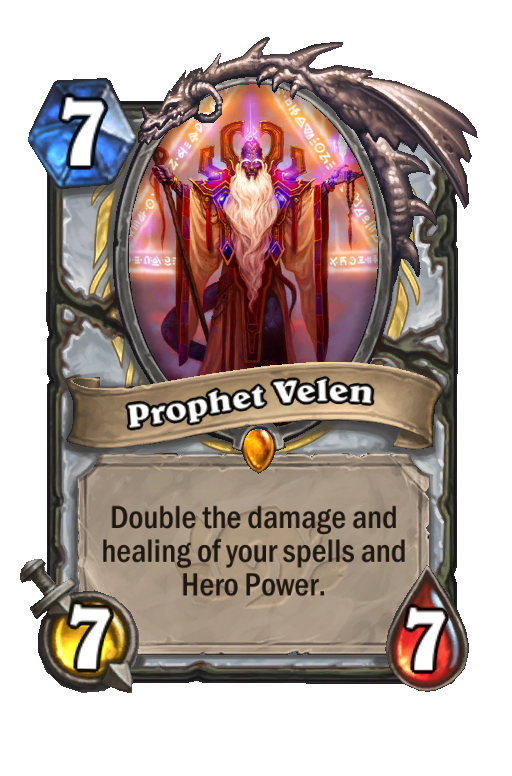 Prophet Velen Hearthstone kártya