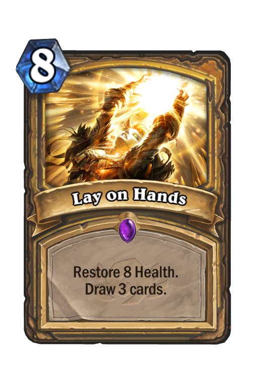 Lay on Hands Hearthstone kártya