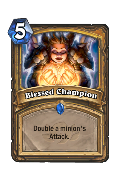 Blessed Champion Hearthstone kártya