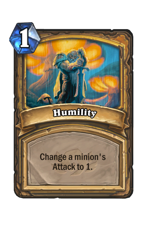 Humility Hearthstone kártya