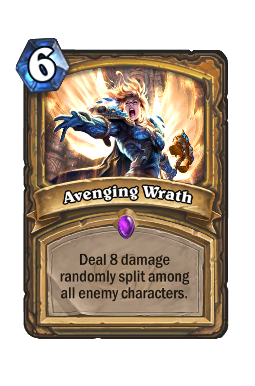 Avenging Wrath Hearthstone kártya