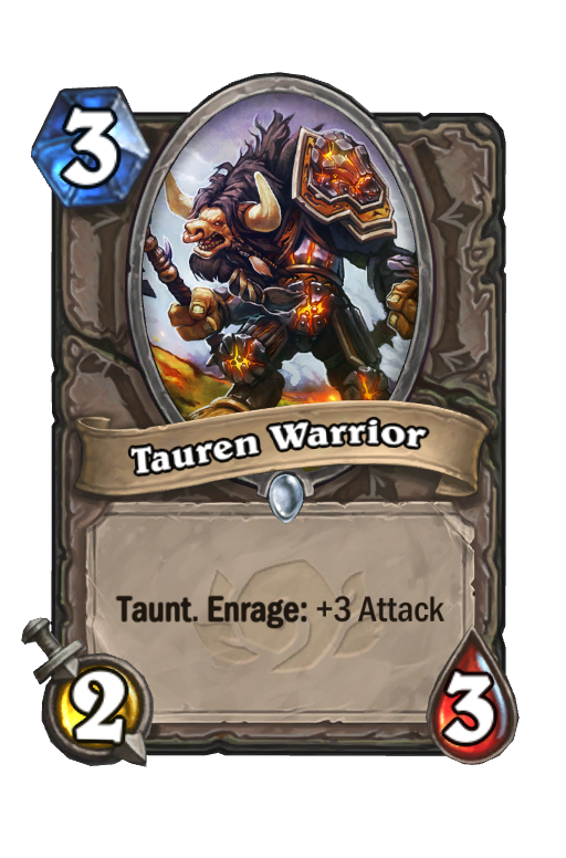 Tauren Warrior Hearthstone kártya