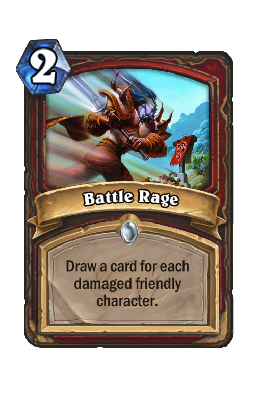 Battle Rage Hearthstone kártya