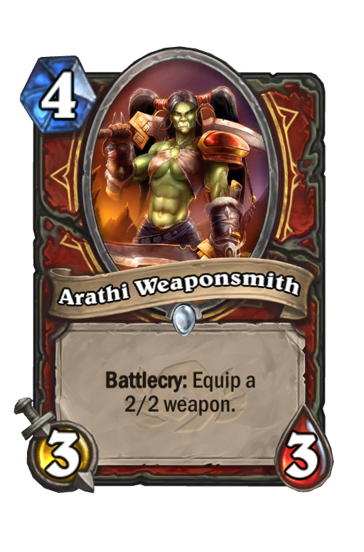 Arathi Weaponsmith Hearthstone kártya