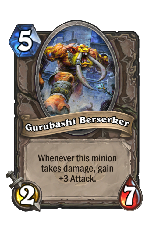 Gurubashi Berserker Hearthstone kártya