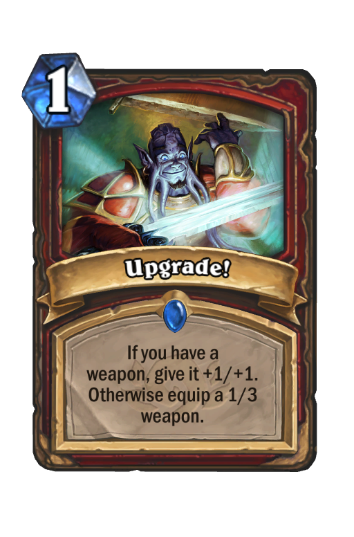 Upgrade! Hearthstone kártya