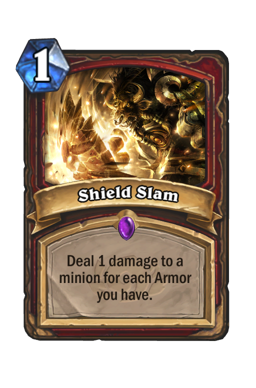 Shield Slam Hearthstone kártya