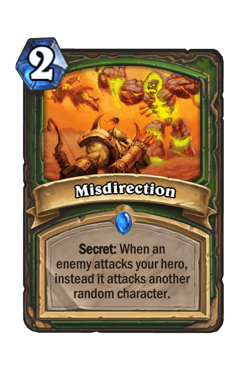 Misdirection Hearthstone kártya