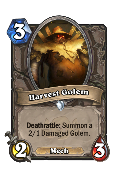Harvest Golem Hearthstone kártya