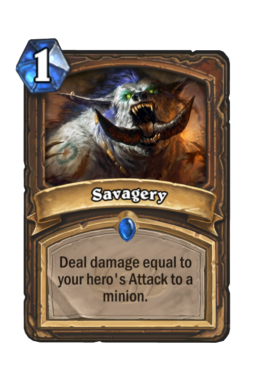 Savagery Hearthstone kártya