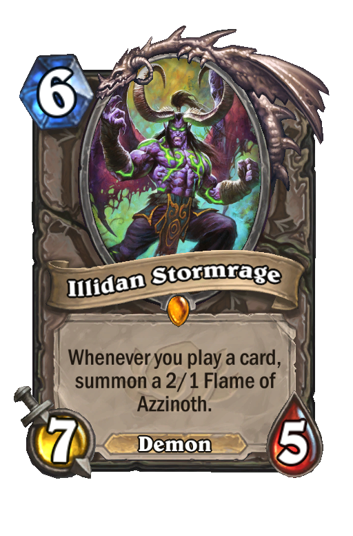 Illidan Stormrage Hearthstone kártya