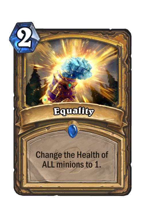 Equality Hearthstone kártya