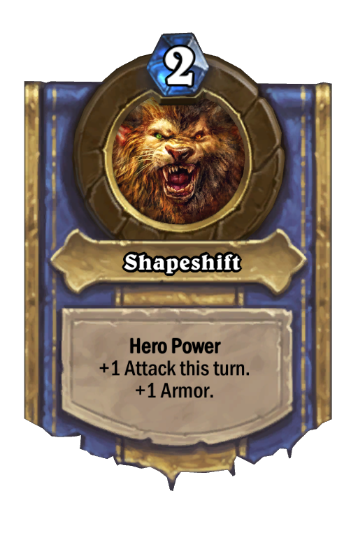 Shapeshift Hearthstone kártya