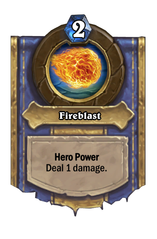 Fireblast Hearthstone kártya