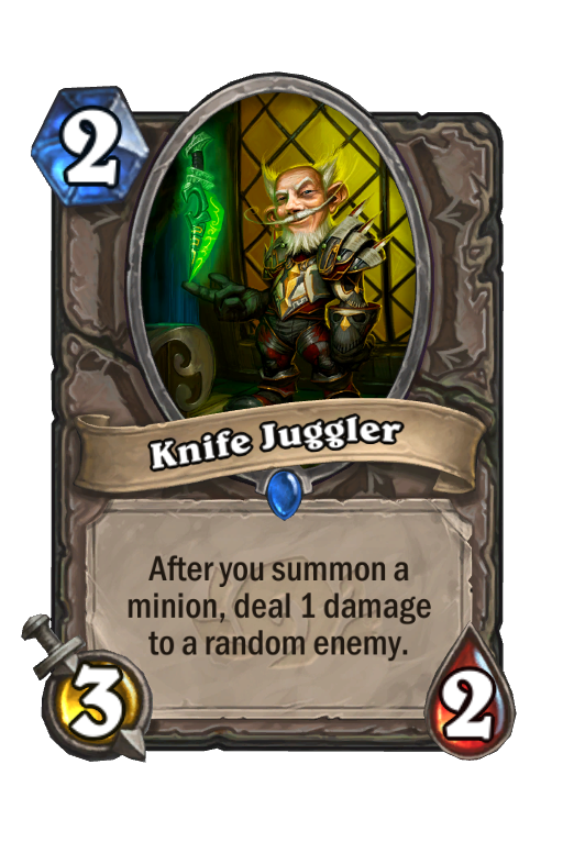 Knife Juggler Hearthstone kártya