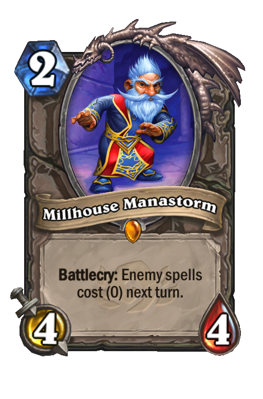 Millhouse Manastorm Hearthstone kártya