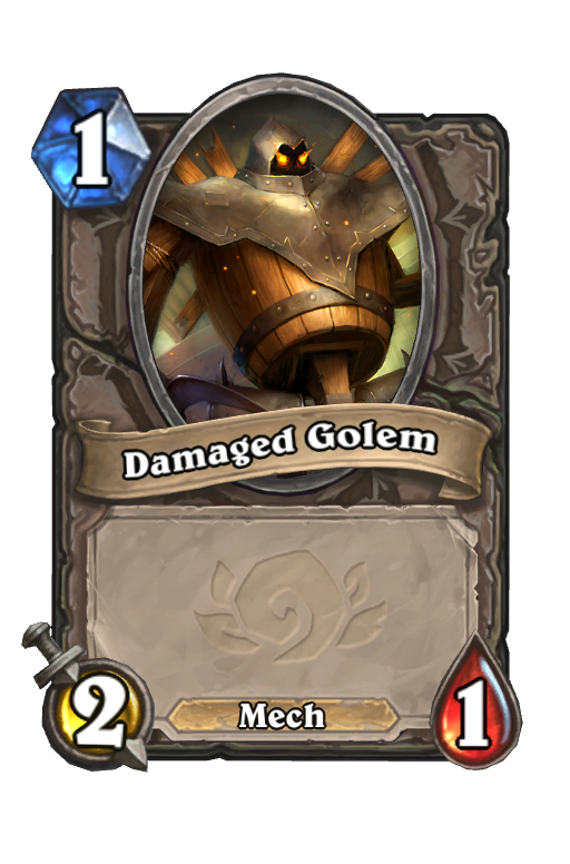 Damaged Golem Hearthstone kártya