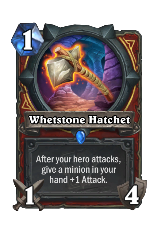 Whetstone Hatchet Hearthstone kártya