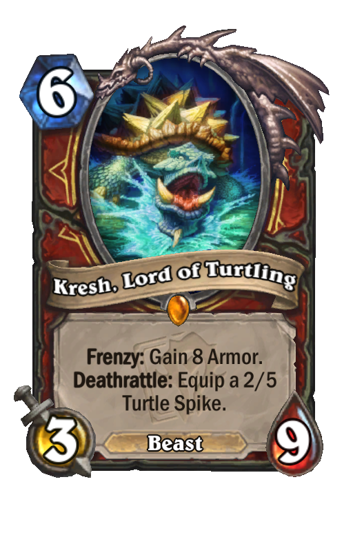 Kresh, Lord of Turtling Hearthstone kártya