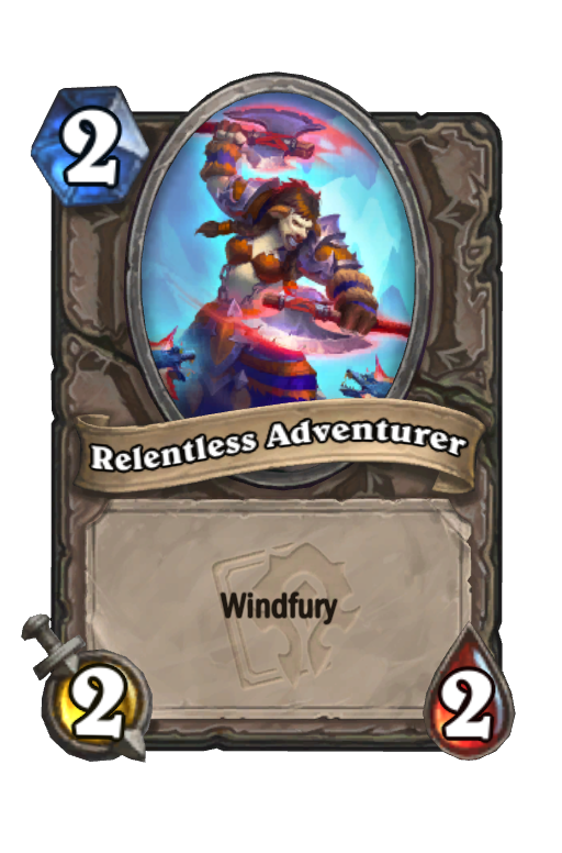 Relentless Adventurer Hearthstone kártya