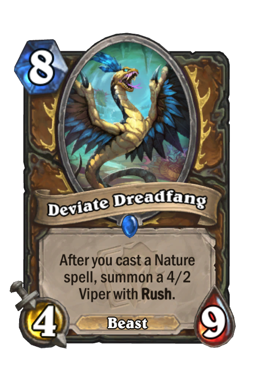 Deviate Dreadfang Hearthstone kártya