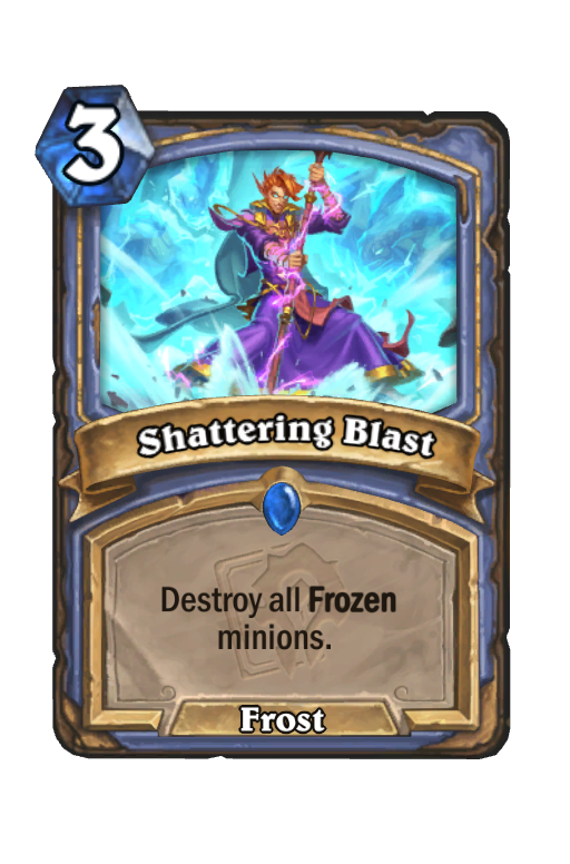 Shattering Blast Hearthstone kártya